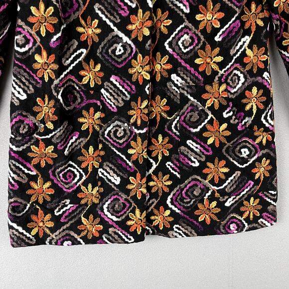 Anthropologie Hutch Floral Embroidered Coat Womens Small Retro Boho Artsy NWT - Picture 7 of 16